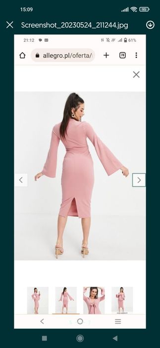 Sukienka ciążowa/ sesja / ASOS maternity/ r.l/xl