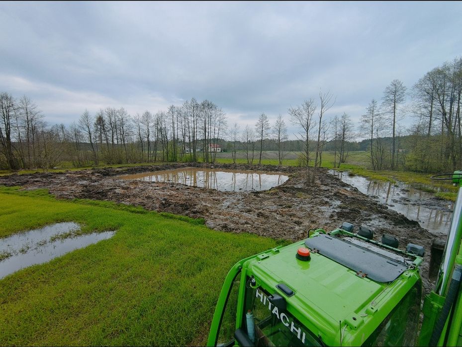 Kopanie i odmulanie stawów pogłębianie czyszczenie