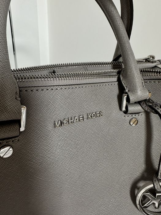 Michael Kors Sutton oryginalna szara nowa z metką skóra saffiano