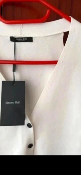 Massimo Dutti biała kamizelka