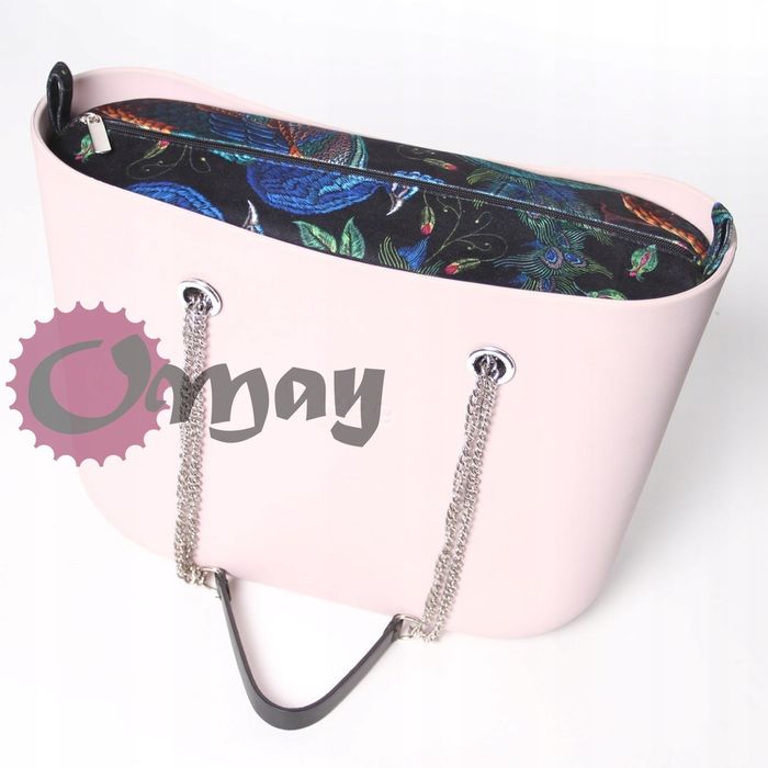 Elegancki organizer OBAG STANDARD czarny welur pawie velvet OMAY.PL