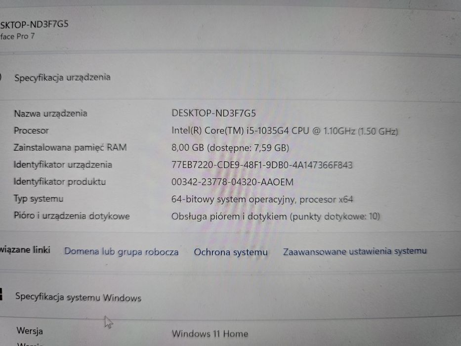 Microsoft surface pro 7