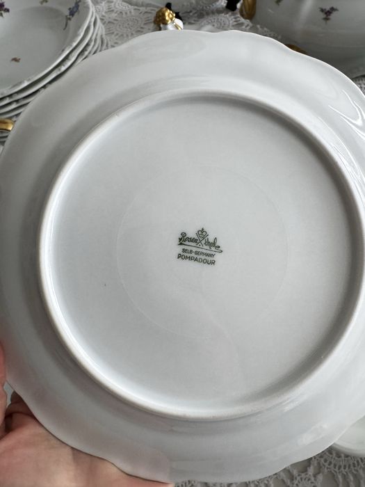 Duży serwis obiadowy Rosenthal Pompadour na 12 osób