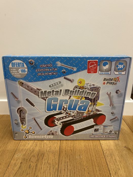 Science4you Metal Building Grua – 204 Peças – Novo Selado