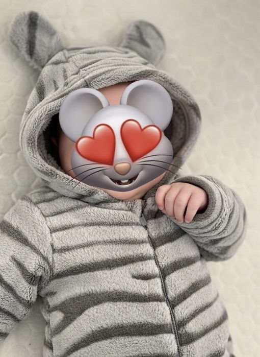 Дитячий теплий комбінезон 1-4 місяці 62 розмір