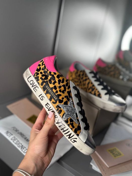 Golden goose голден гуз кеди кросівки голден леопардові