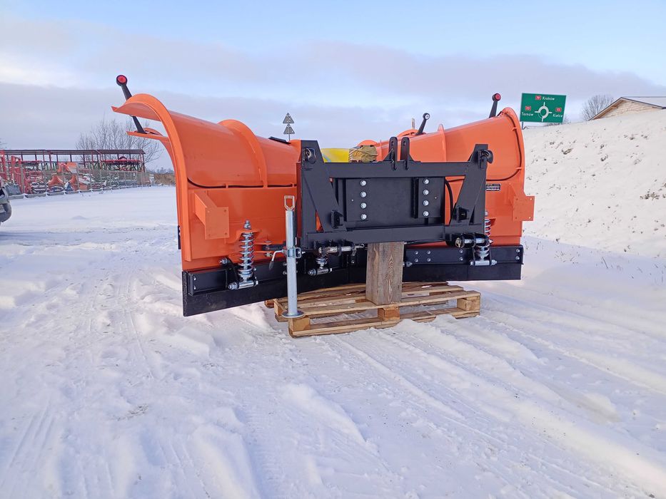 Pług śnieżny komunalny solidny marki Polskiej ATMP 3,0m ze ślizgami