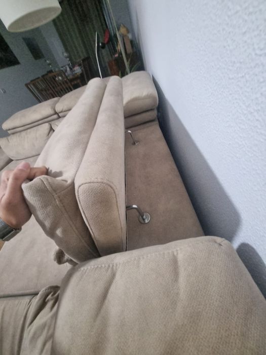 Sofá com chaise long