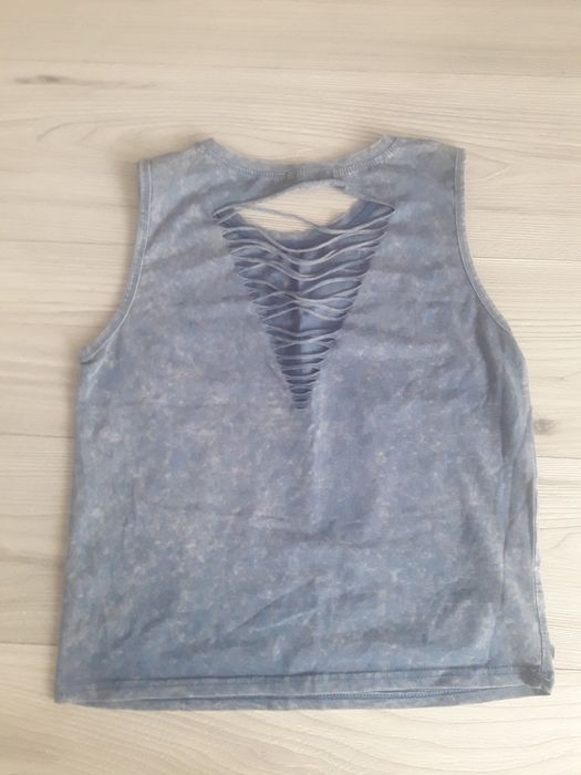 Bluzka ,niebieska na ramiączka