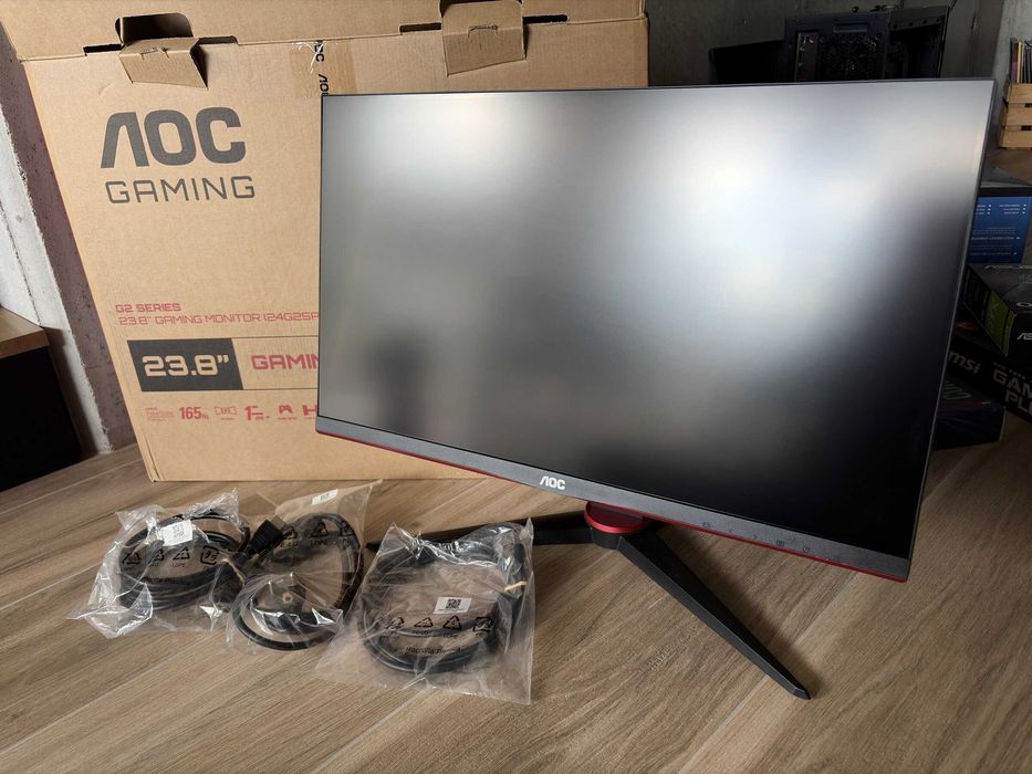 Monitor AOC Gaming 24G2SAE, 24 cale, odświeżanie 165Hz, czar reakcji 4ms