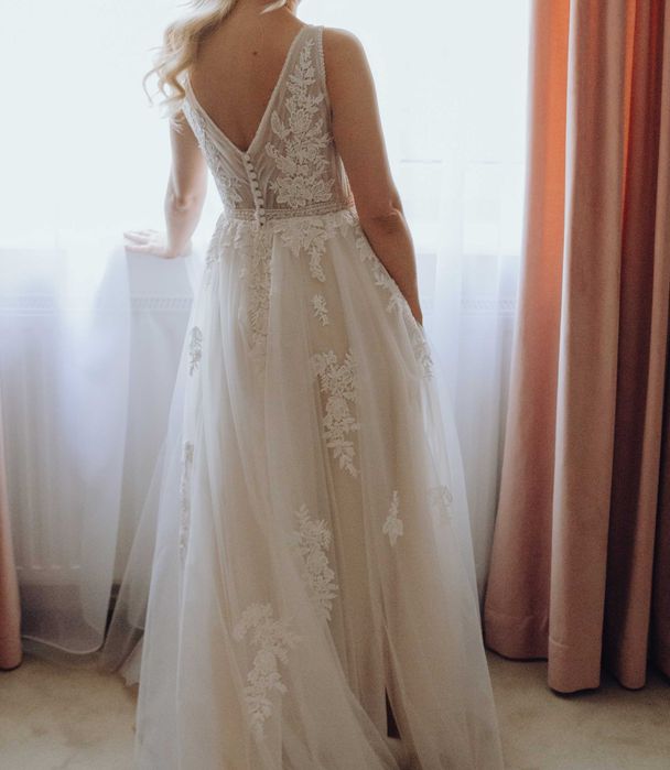 Suknia S. 161 cm + 7 cm obcas