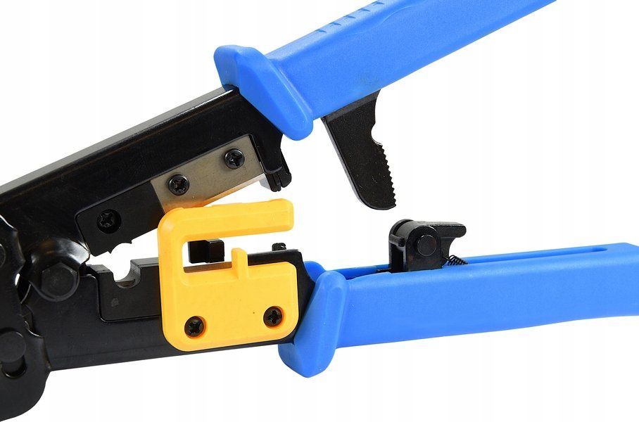 Zaciskarka do wtyków RJ45 standardowych oraz przelotowych ALANTEC