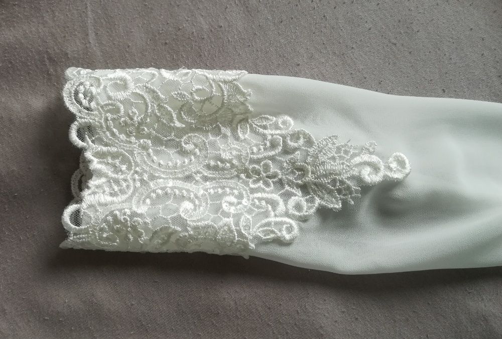 Sukienka ślubna ciążowa krótka