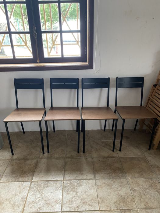 Cadeiras Ikea Ferro e Madeira