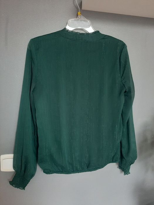 Bluzka koszula z błyszczącą nitką