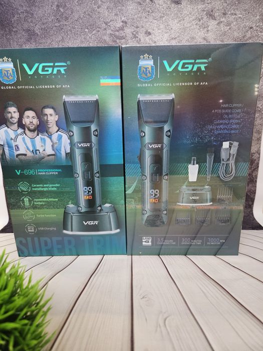Машинка vgr 696 стрижки бороди голови тример трімер  аккумуляторі вгр