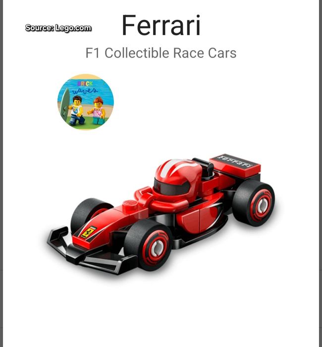 LEGO 71049 Ferrari (F1 Collectible Race Cars)