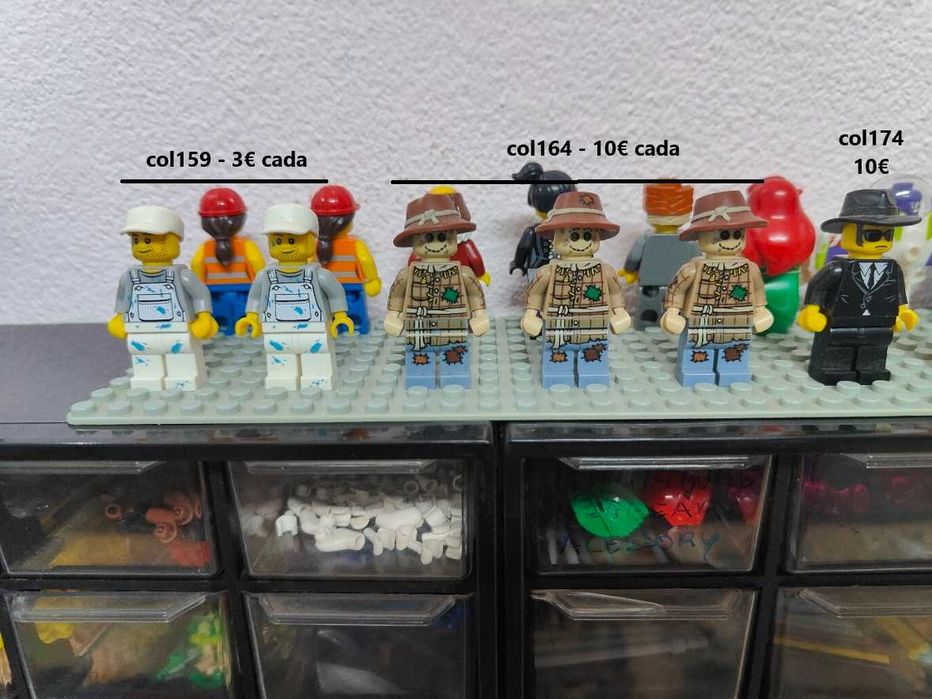 Lote minifiguras Lego Series sem acessorios