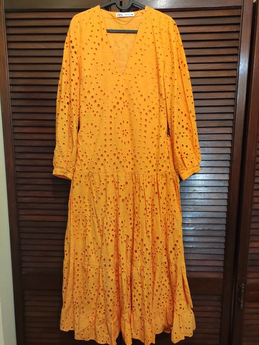 Sukienka ZARA maxi ,ażurowa,boho,xs