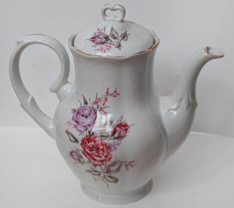 Dzbanek do kawy/herbaty z Zakładów Porcelany Stołowej „Karolina” -wada