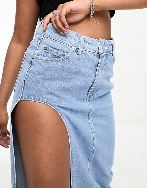 Юбка з розрізом Bershka