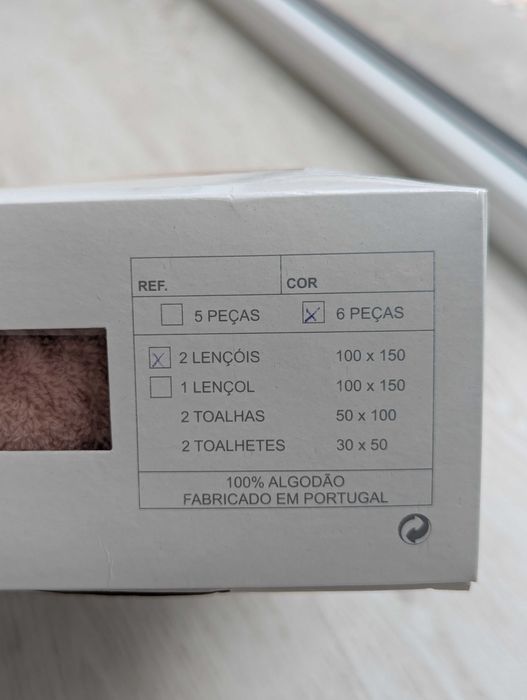 Conjunto de toalhas banho / WC 100% algodão