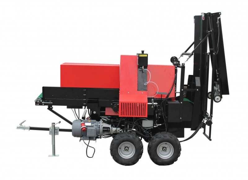 Automatyczna piło łuparka spalinowa mocna 30 ton 24KM mobilna joystick