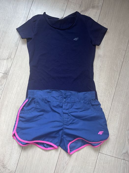 Zestaw t-shirt + spodenki 4F granatowe S