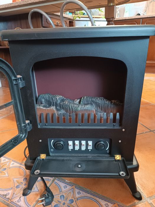 Aquecedor/ Lareira Elétrica Klarstein estilo Salamandra 1800W