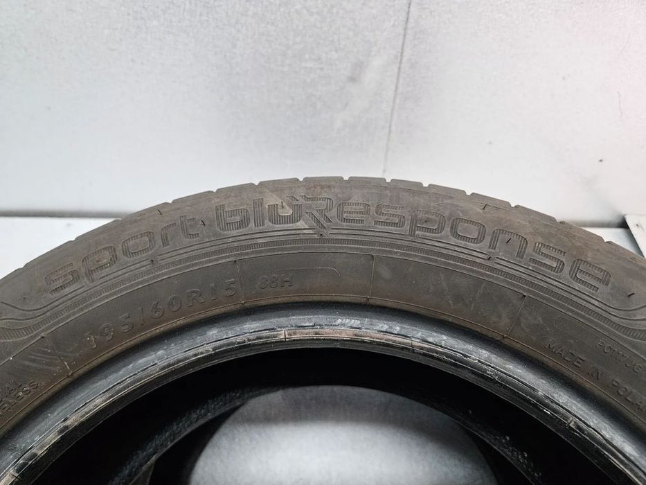 2 opony dunlop sport blueresponse 195/60r15 dot5220 7mm