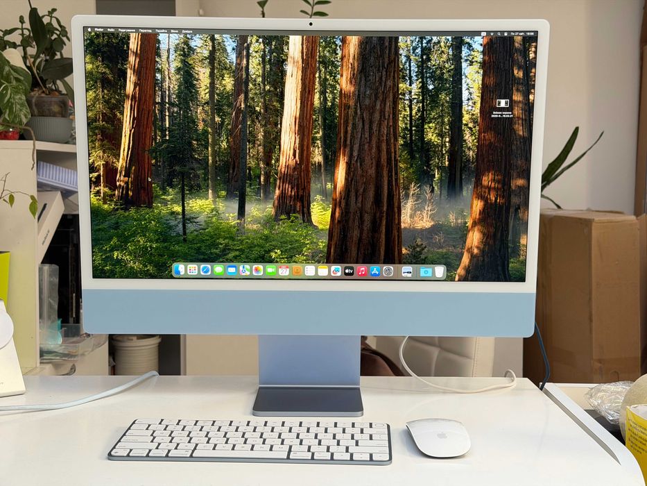 Apple iMac M3 2023 4.5K 24" Blue 8/256GB, Аймак М3 Ідельний стан