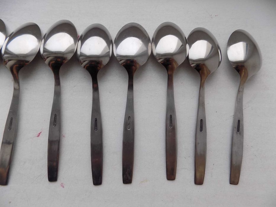 Ложки столовые Роза червление нержавейка ЗІШ, 12 шт новые