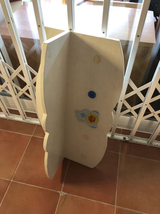 Prateleira madeira maciça, pintado branco