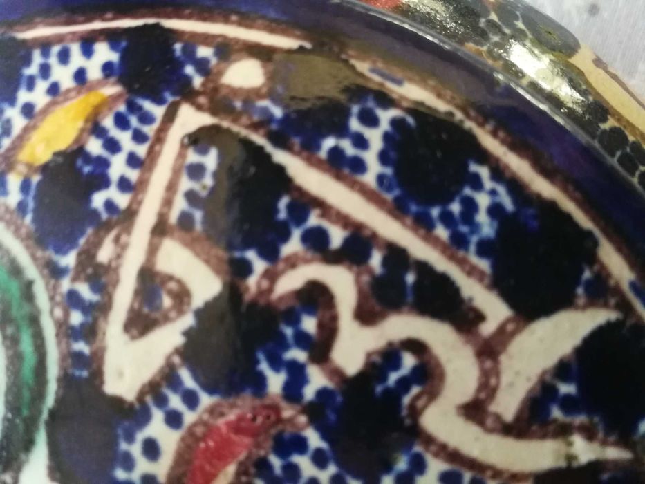 Stareńkie okrągłe naczynie – szkatułka, ręcznie robione, unikat