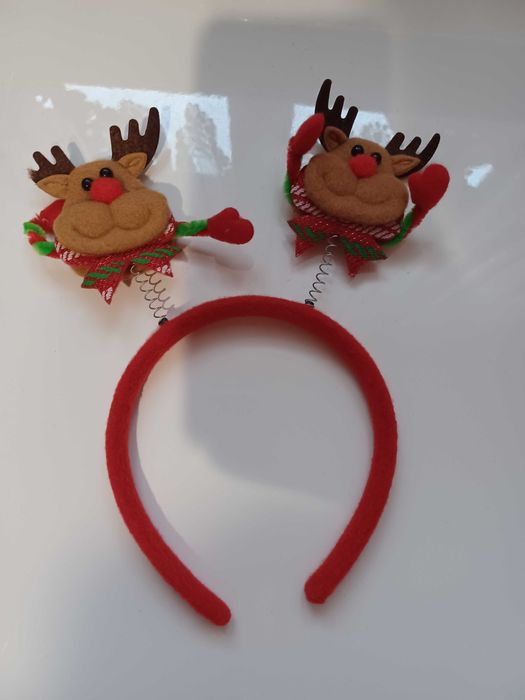 opaska świąteczna renifer nowa śmieszna na christmas party wigilię