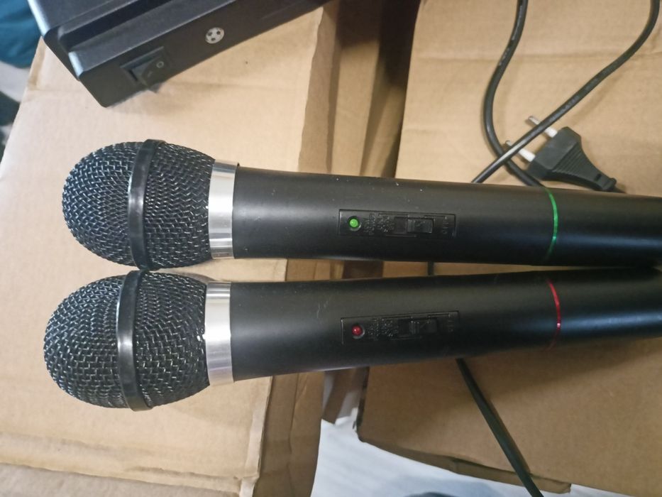 Mikrofony bezprzewodowe komplet Vhf