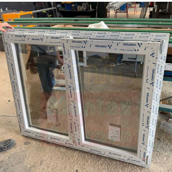 Janela PVC Branco eNogalMadeira