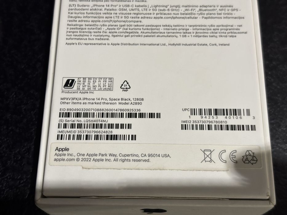 iPhone 14 Pro 128GB Space Black – Ekran bez rys | Szkło ochronne | 3 etui | Gdańsk