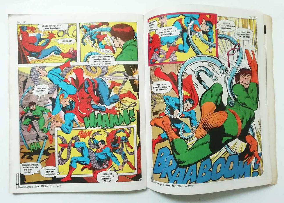 Ebal_ ALMANAQUE DOS HERÓIS - Super-Homem contra Homem-Aranha. Anos 70.