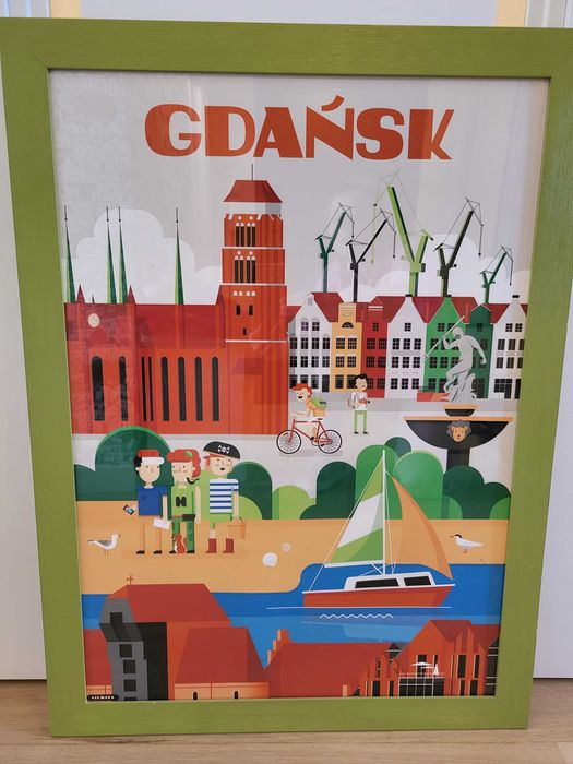 Plakat dla dzieci Gdańsk B2 50x70 cm