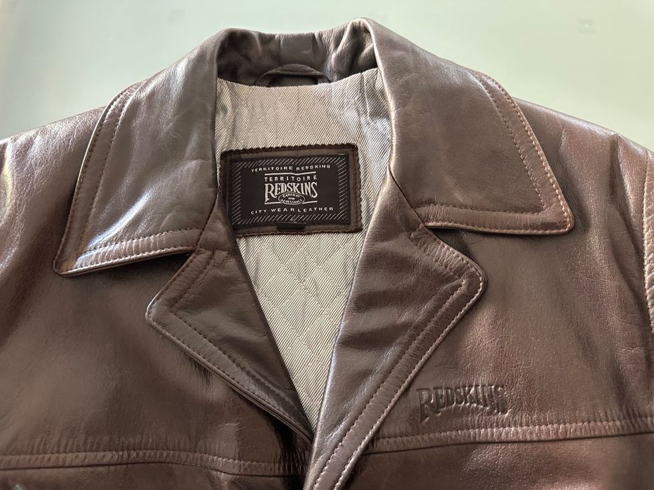 Casaco Peacoat Redskins - Pele de Vaca Premium - Tamanho M