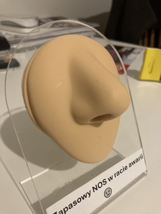 Sylikonowy gumowy nos do nauki piercingu