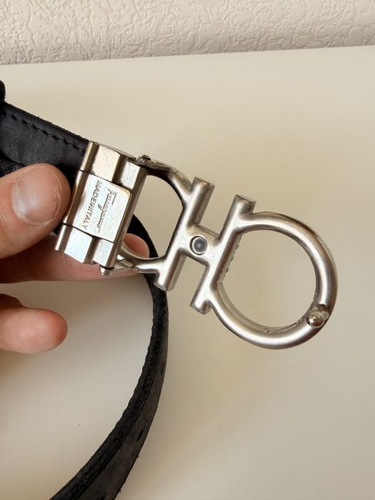 Ремень salvatore ferragamo reversible leather belt