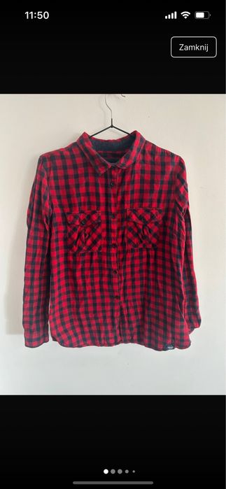 Czerwona koszula w krate