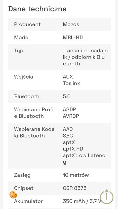 Odbiornik - nadajnik MOZOS
