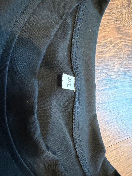 Koszulka czarna z siateczką PLUS SIZE 3XL