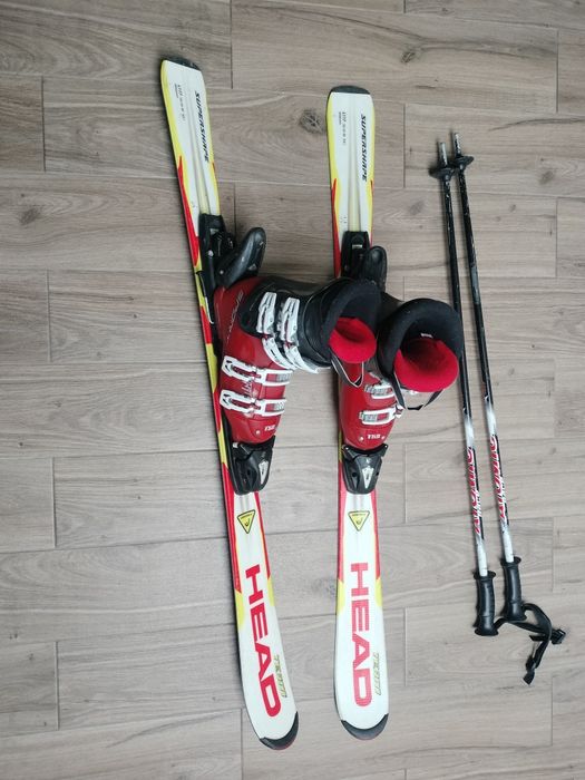 Narty Head 117 cm + Buty + Kijki