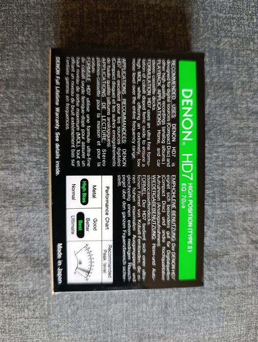 Kaseta DENON HD 7 _75 Super Chrom PREMIUM okazja ZAKUPU POLECAM