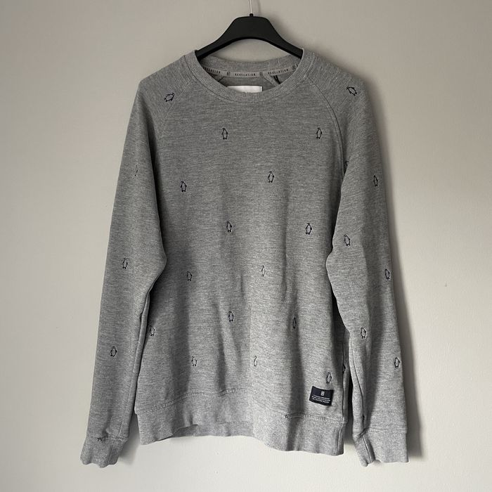 Bluza męska pingwiny szara Revelation Rev S