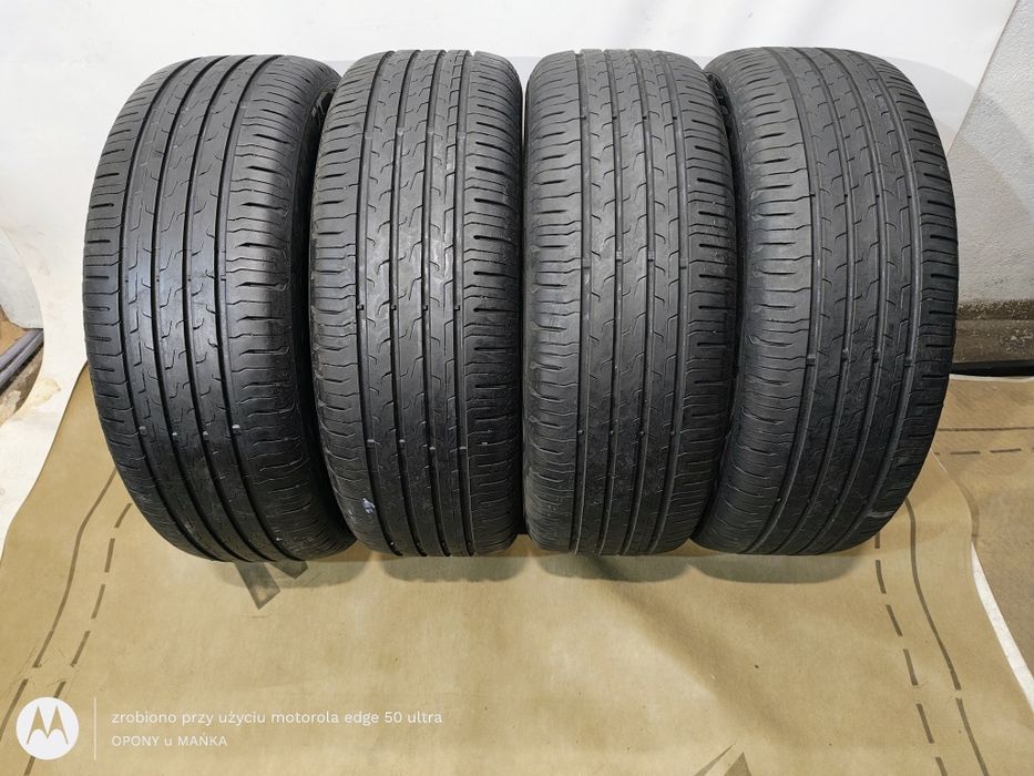 Continental EcoContact 6 215/55R17 Letnie Komplet 6mm DOT4723 Uzywane